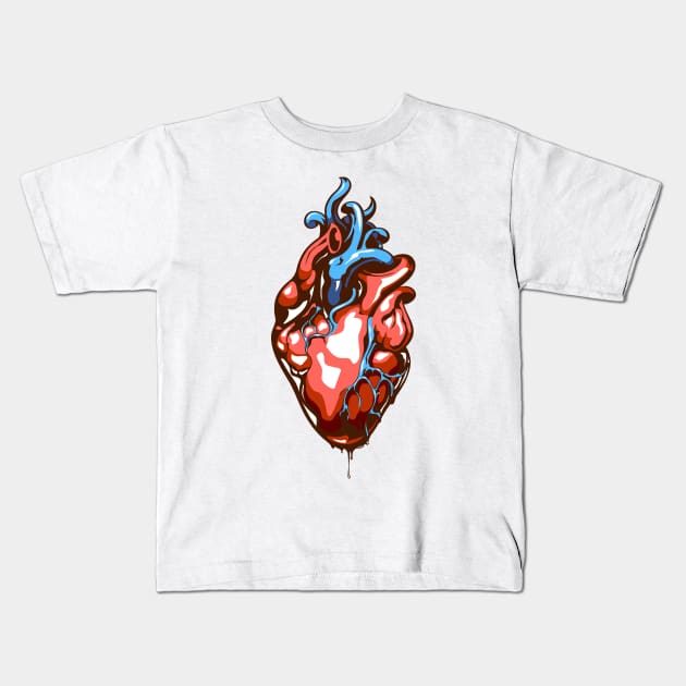 Anatomical Heart Kids T-Shirt by Starquake